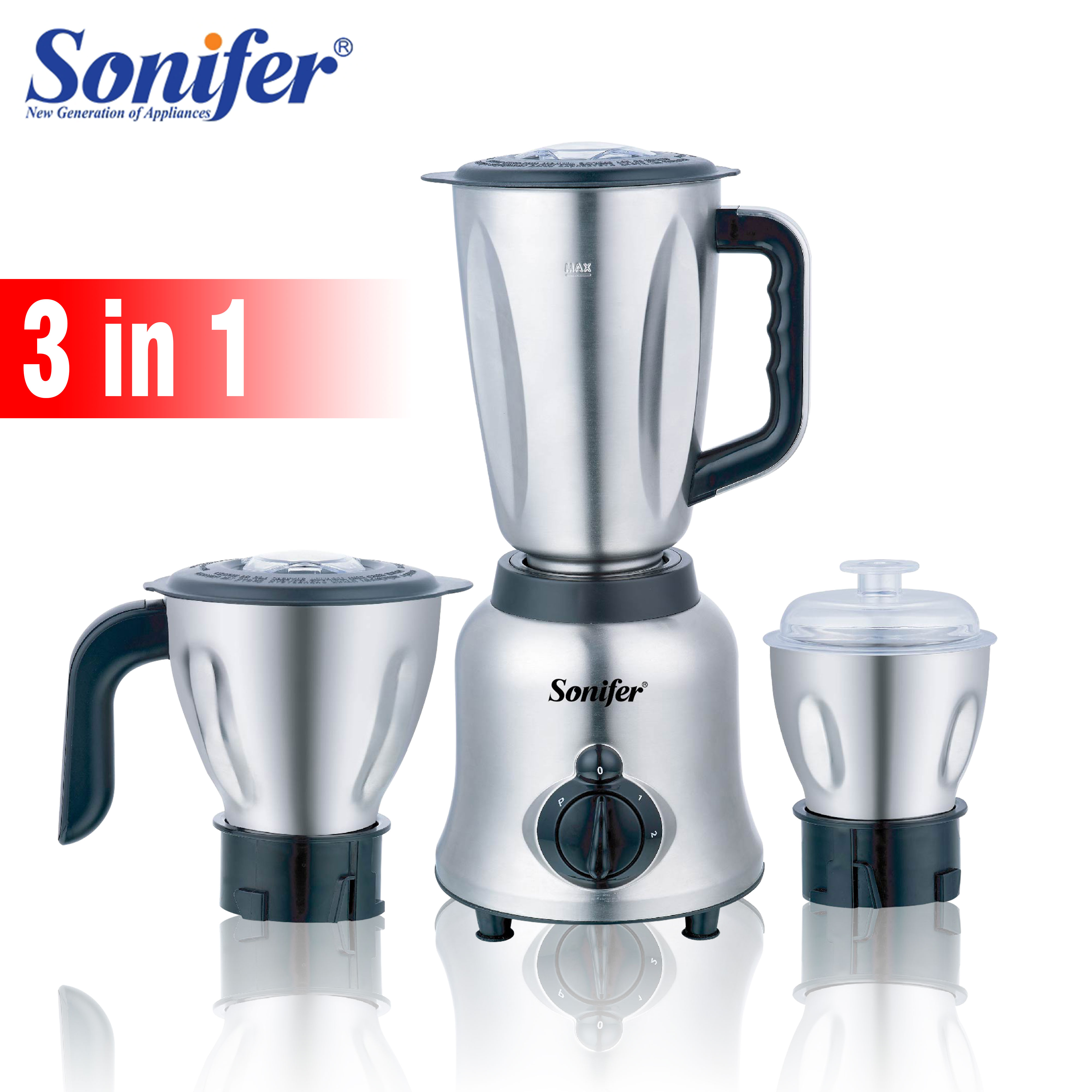 Fruit Slot Machine - 3 in 1 Blender&Meat Grinder&Juicer&Grinding Stainless