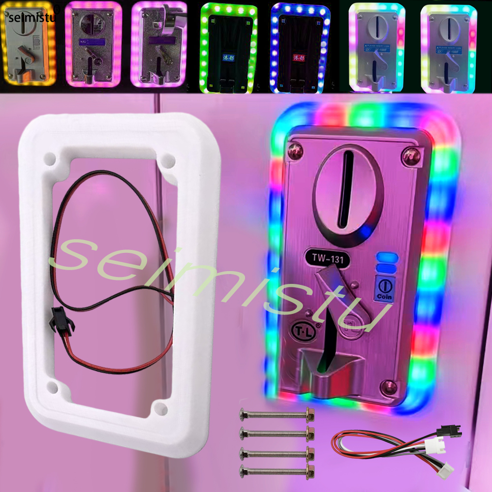 Arcade Vending Machine - Coin Acceptor LED Colorful LED Frame