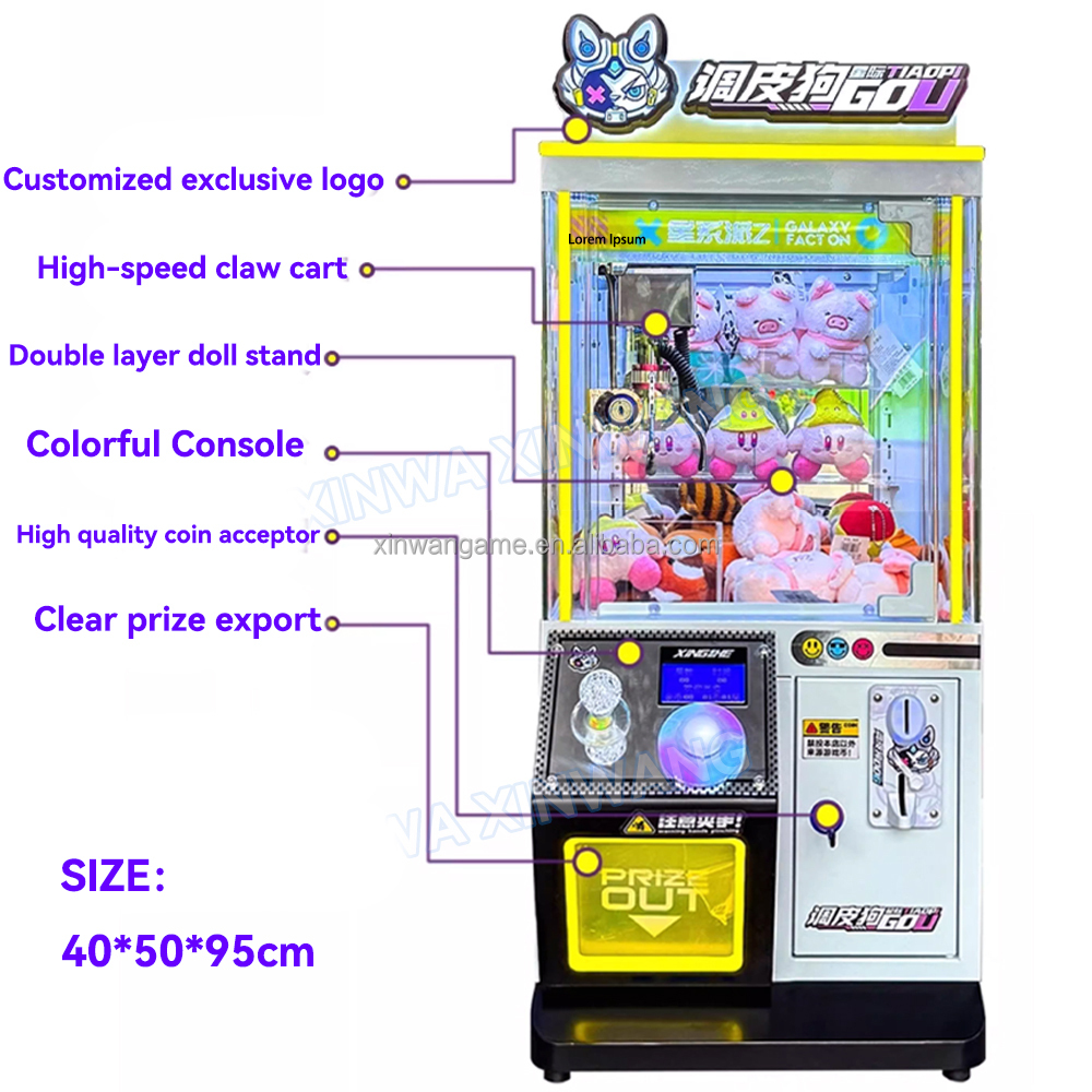 New Mini Claw Machine Crane Ke - огляд і ціна Arcade Vending Machines For Sale