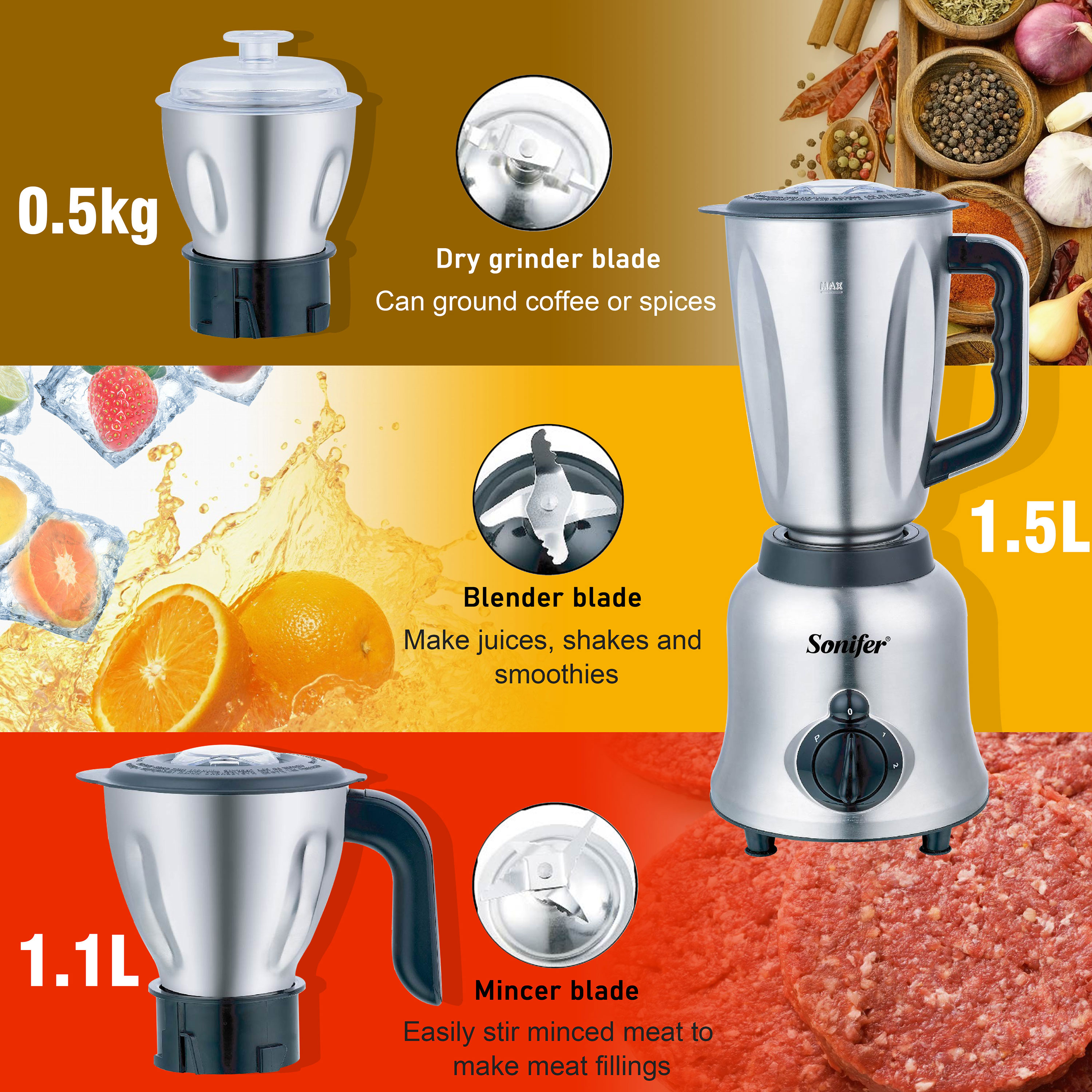 3 in 1 Blender&Meat Grinder&Ju - огляд і ціна Fruit Slot Machine