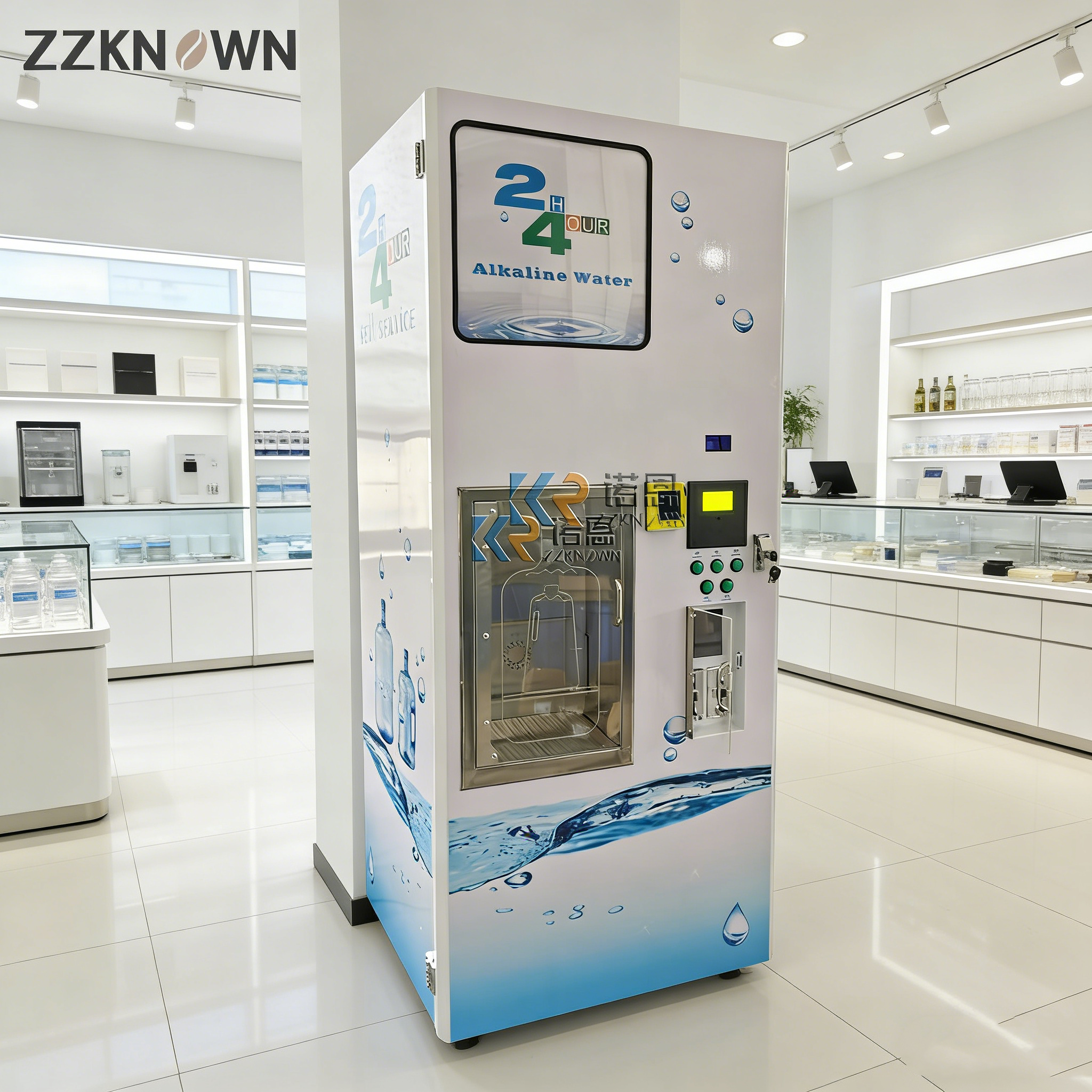 Customizable Ice and Water Ven - огляд і ціна Vending Machine Qr Code