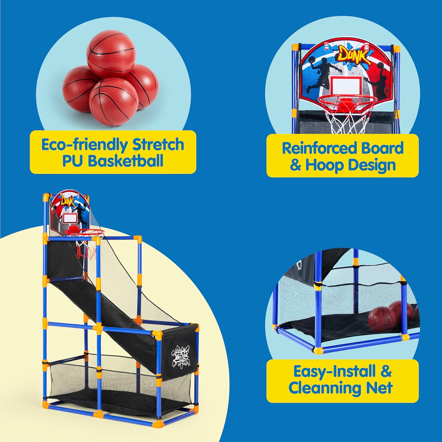 Arcade Basketball Game Set wit - огляд і ціна Basketball Arcade Game